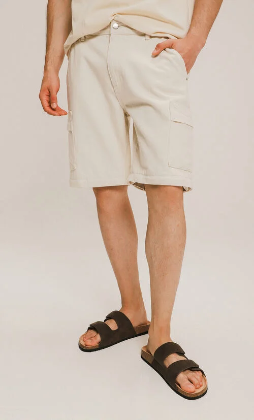 Jeans Bermuda Baggy Cargo