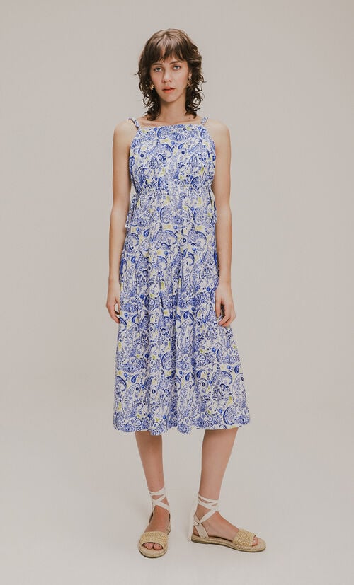 Vestido Midi Con Estampado