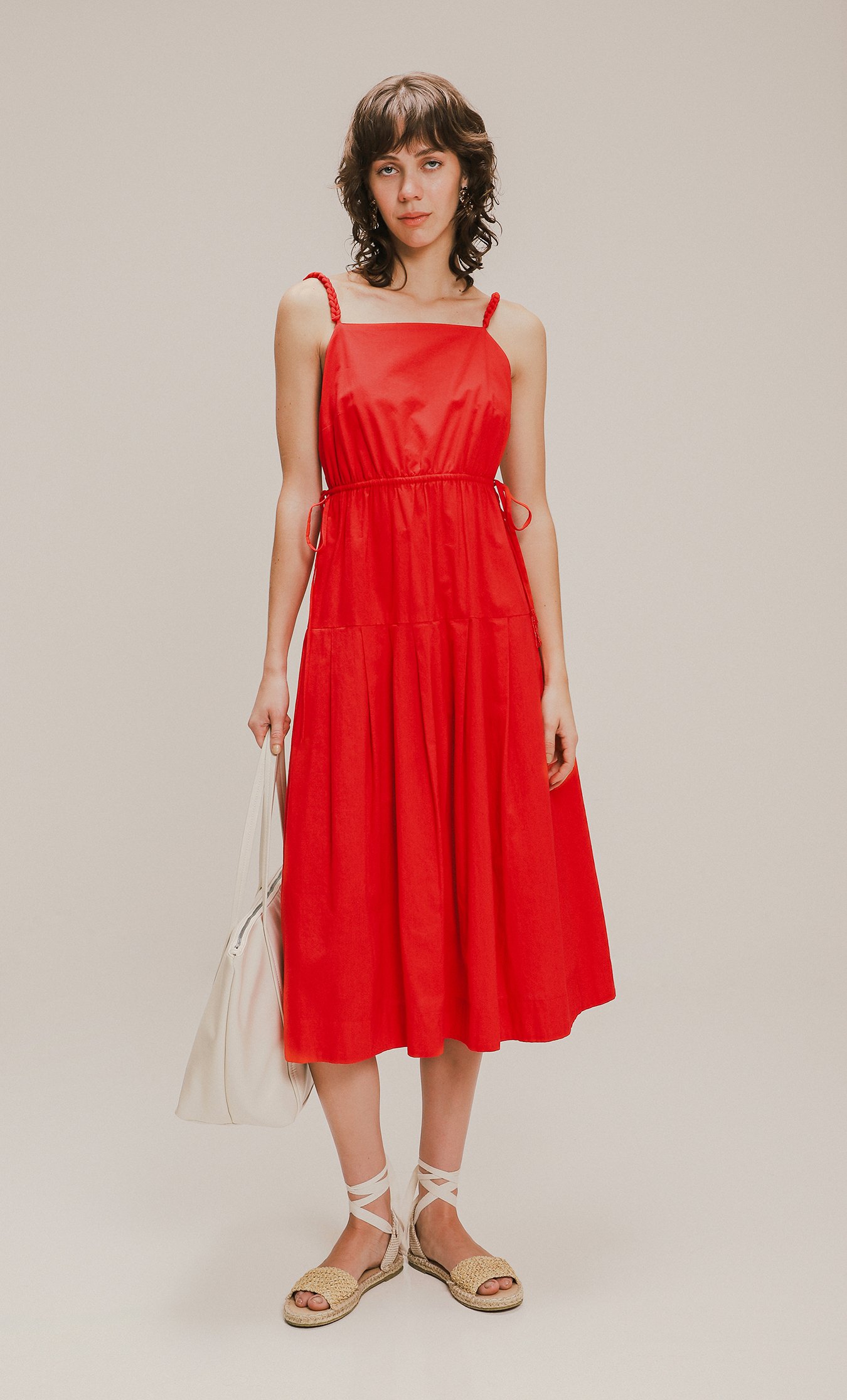 Vestido Midi Rojo
