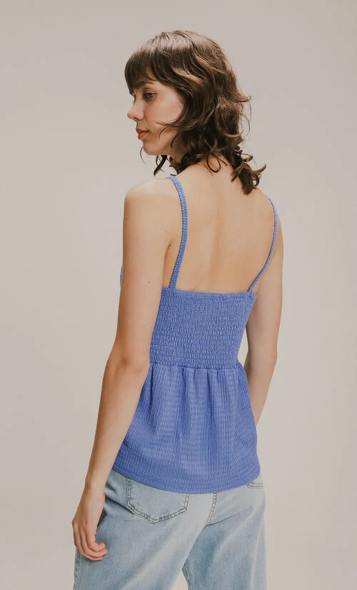 Blusa Tirantes Tejido Lazo