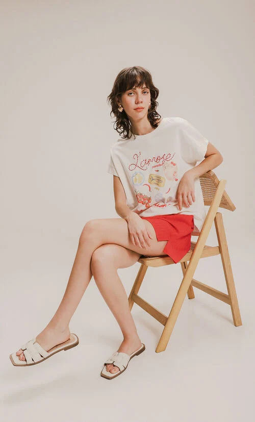 Playera Estampada Manga Corta