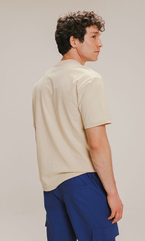 Playera Relaxed Diseño Beige