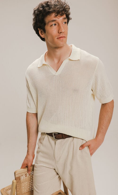 Polo Fit Relaxed Beige