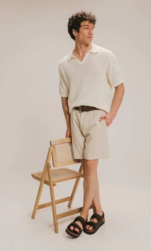 Polo Fit Relaxed Beige