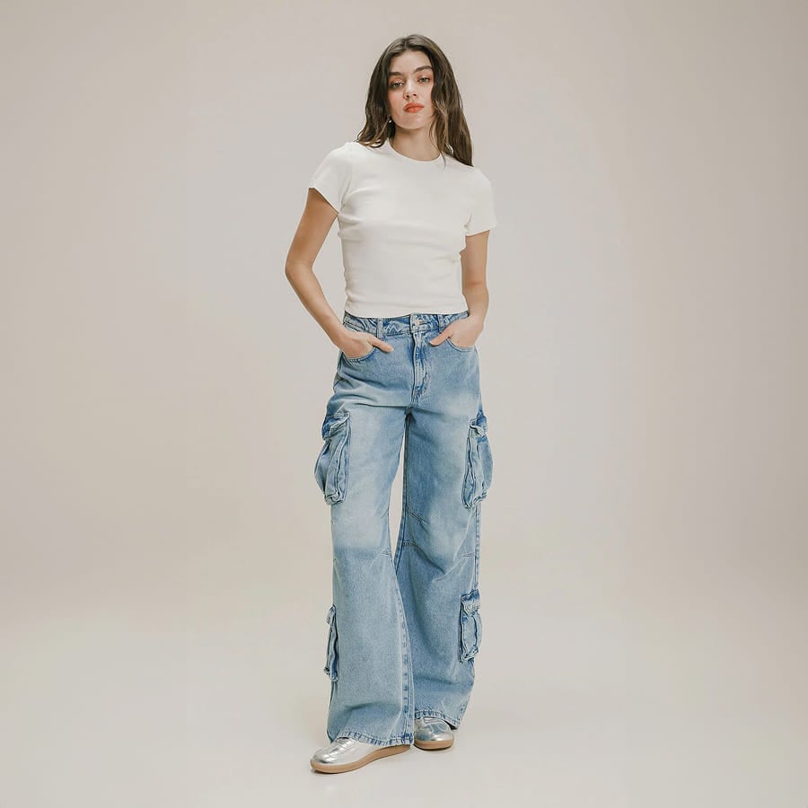 look de denim para mujer